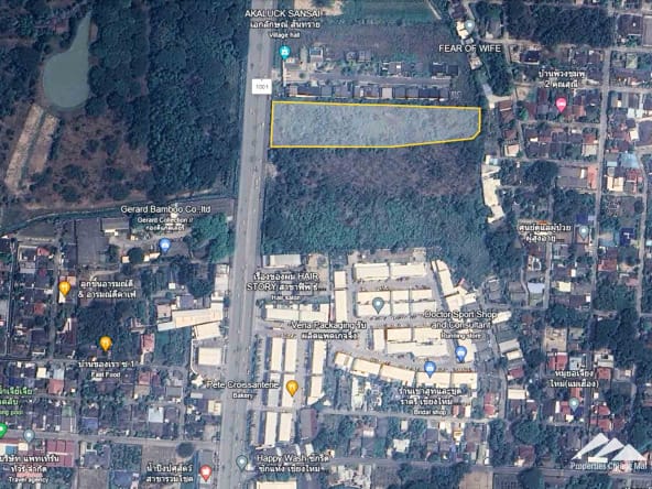 Land For Sale On Hwy 1001 In San Sai, Chiang Mai - PC-SAN004-9229