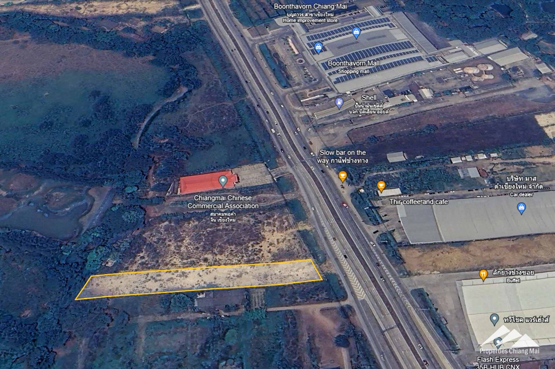Land For Sale On The Super Hwy 11 In Saraphi, Chiang-Mai - PC-SP001-3