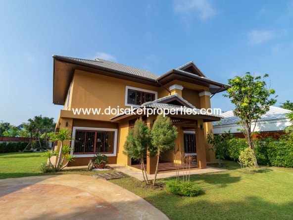 Doi Saket-DSP-(HS210-04) Gorgeous 2 Storey Home with Swimming Pool for Sale in a Moo Baan in Doi Saket