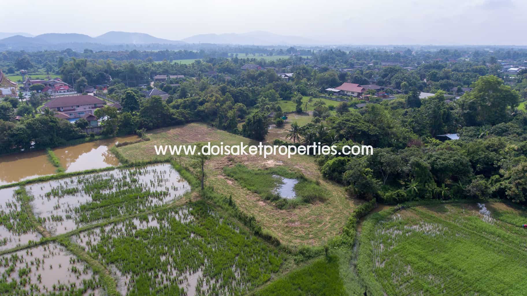 Doi Saket-DSP-(LS324-03) Land with Beautiful Views Close to the Main Road For Sale in Doi Saket