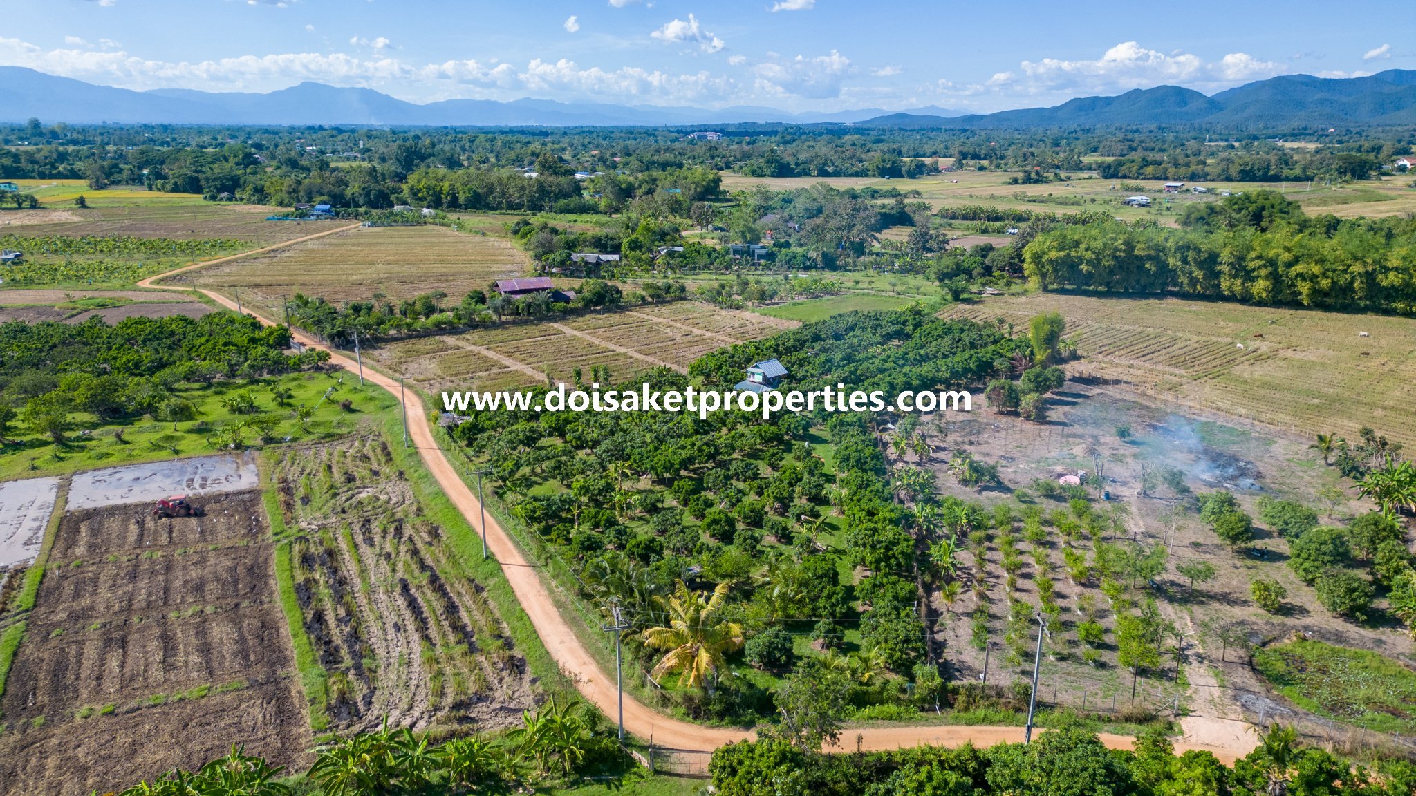 Doi Saket-DSP-(LS377-04) Beautiful 4+ Rai Plot of Land with Great Views for Sale in Luang Nuea