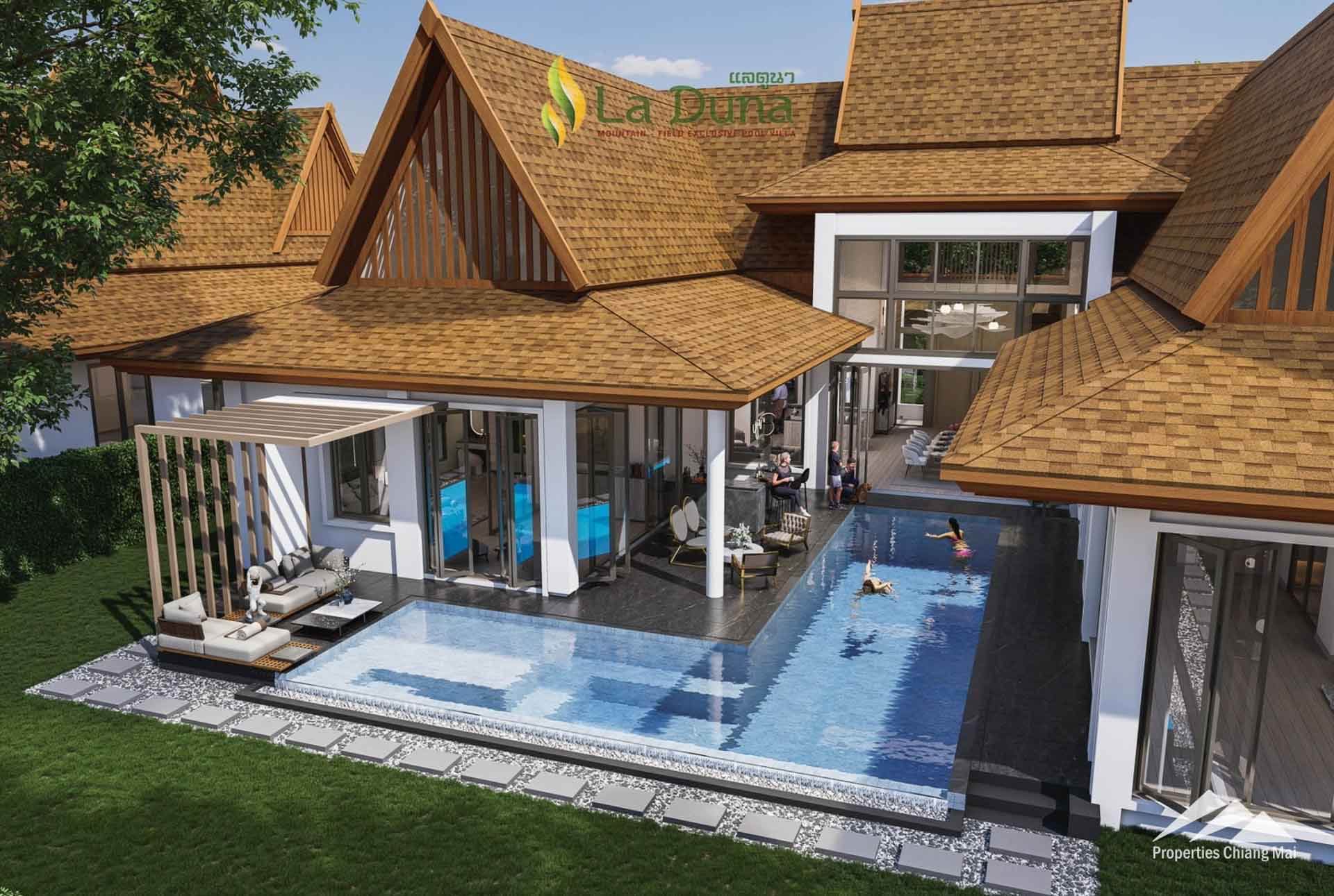 Euro Lanna Pool Villa For Sale In Doi Saket, Chiang Mai - PC-LDELPV